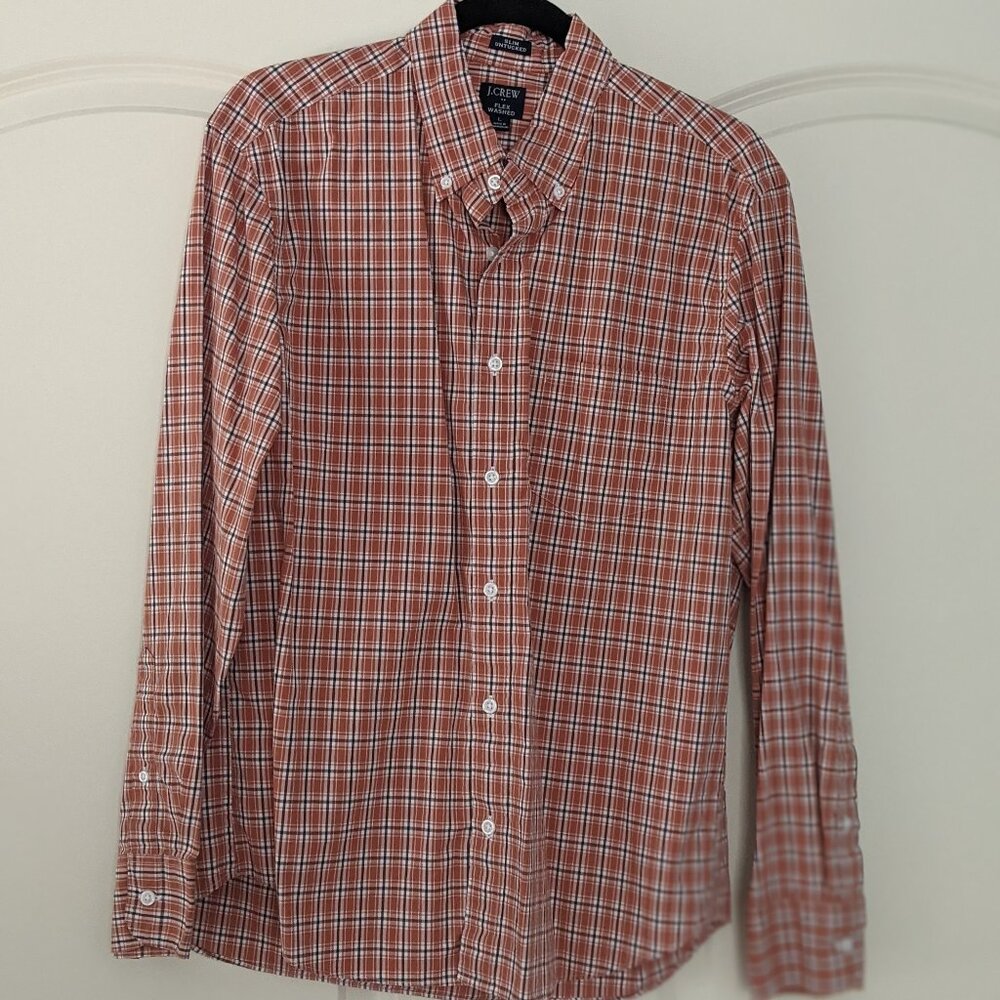 NWOT J. Crew men's plaid shirt